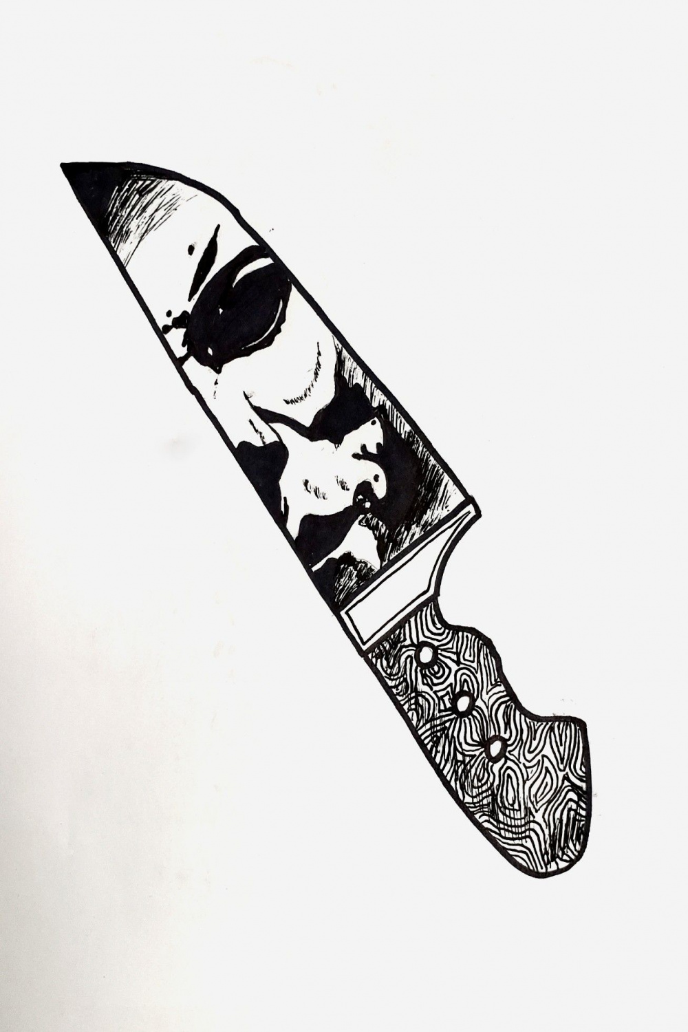 Michael Myers Knife Drawing