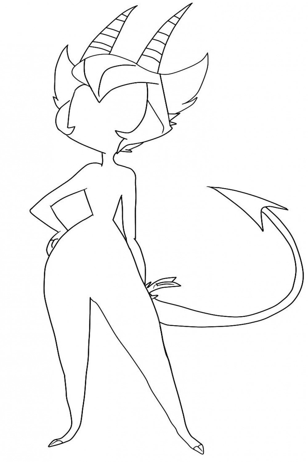 Minha oc base de Helluva Boss  Cartoon style drawing, Drawing