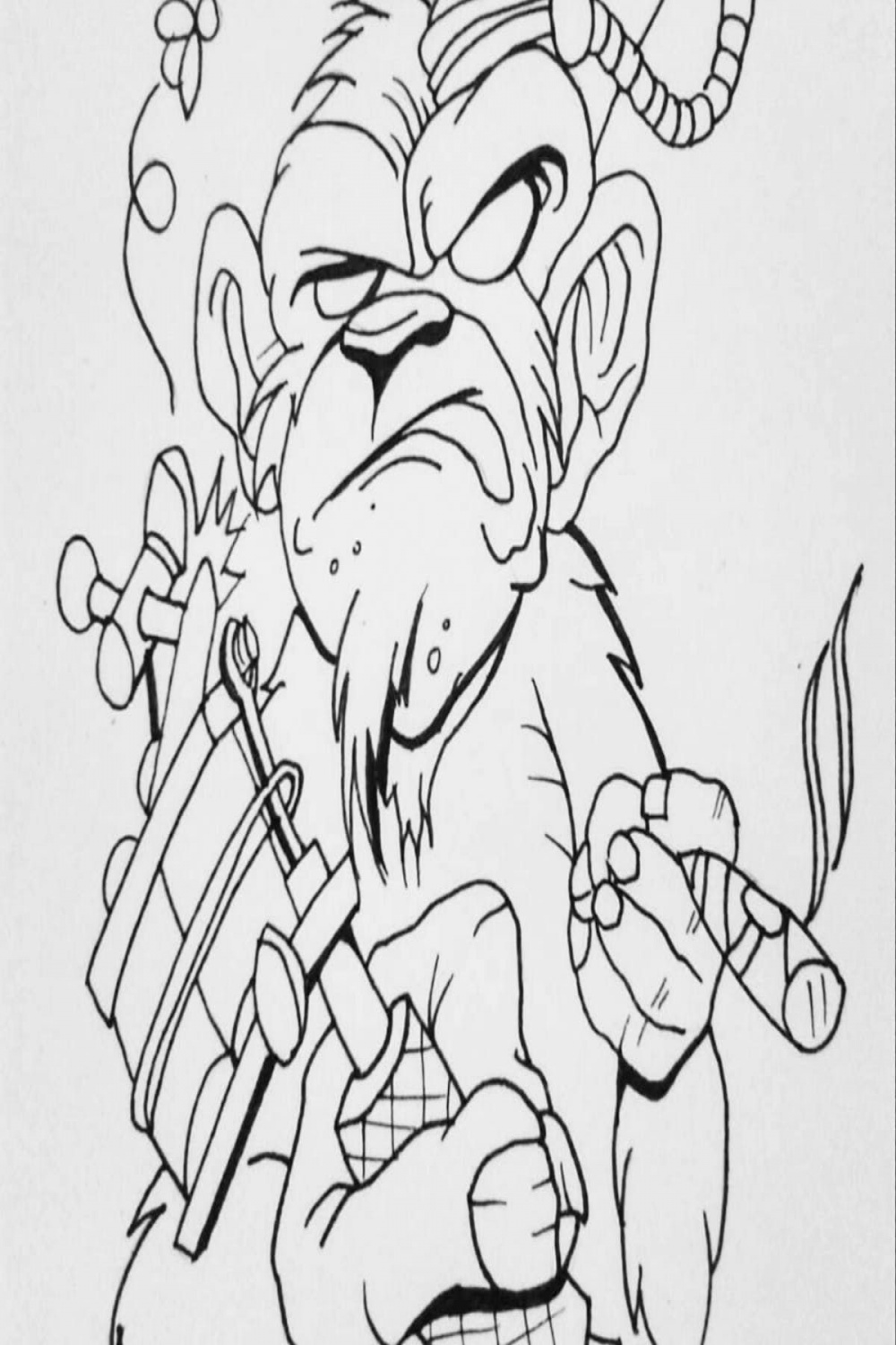 monkey #tattoo #sketch #mty #mx  Monkey tattoos, Cartoon coloring