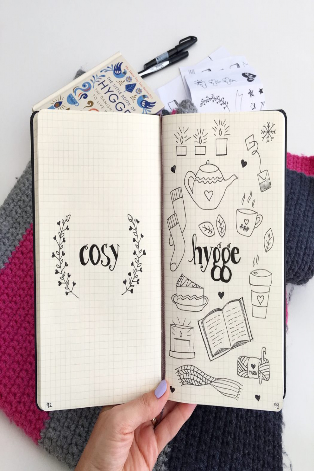 Monthly drawing prompts for Bullet Journaling - free printable