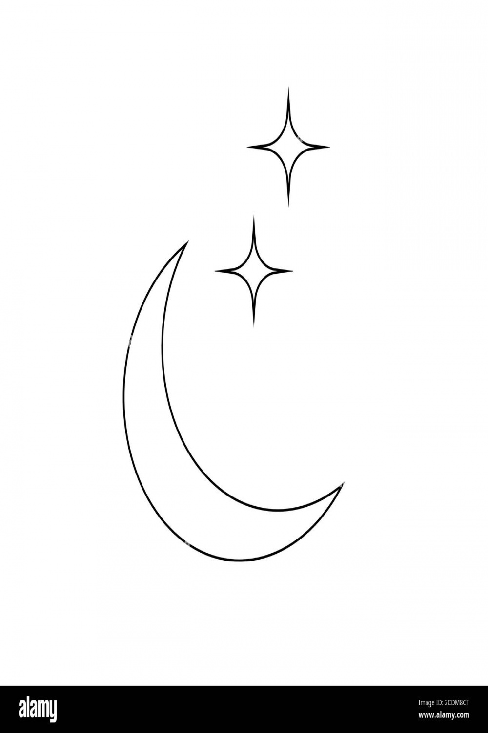 moon, star