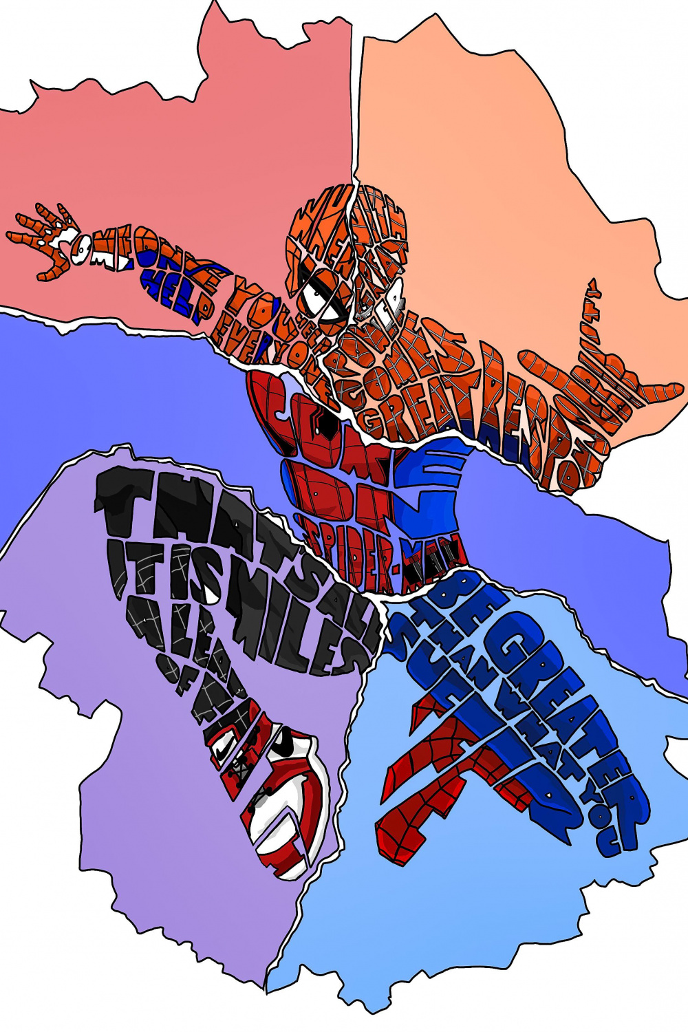 Movie Spider-Men and the quotes I felt defined them