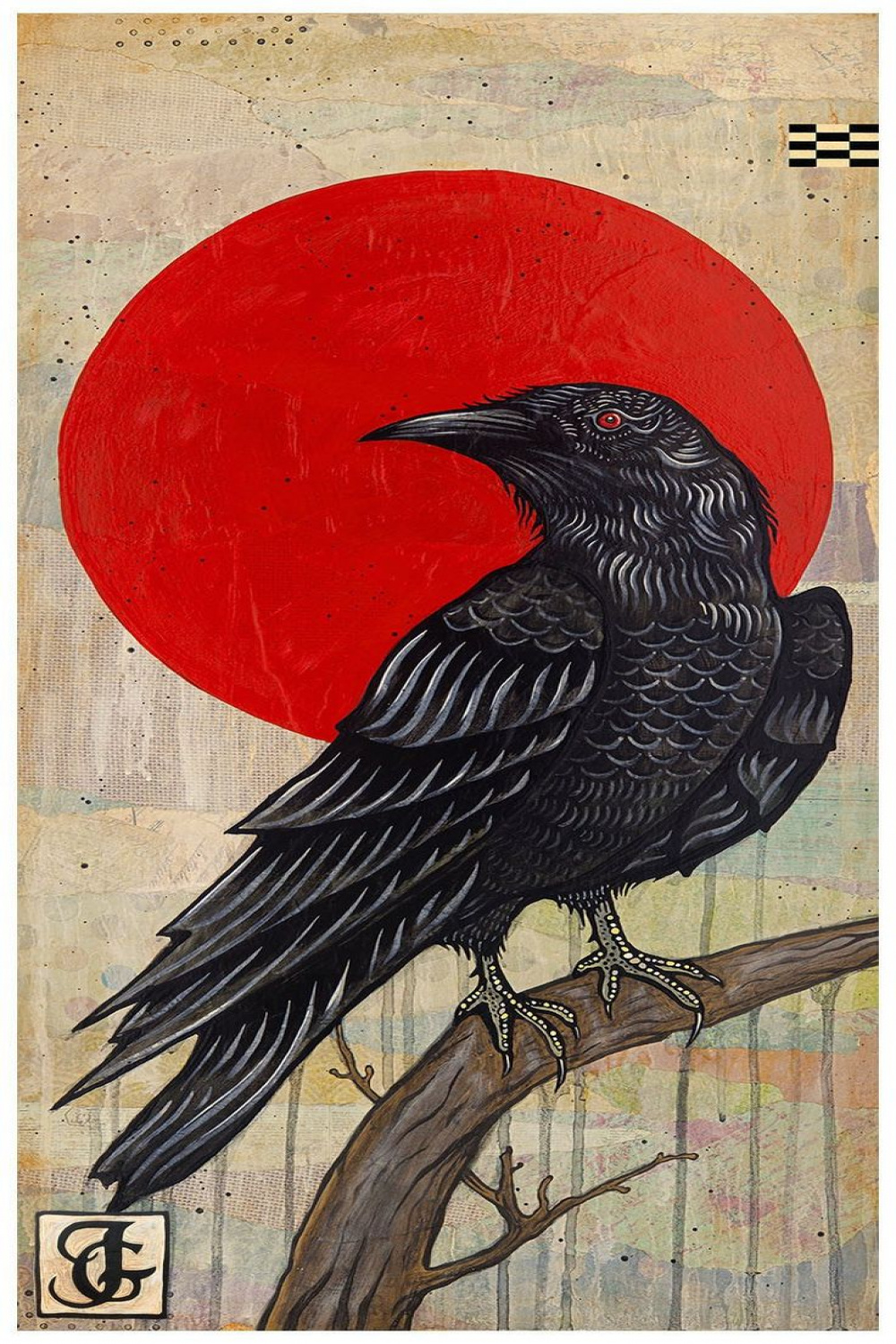 Nevermore - Joel Ganucheau  Crow art, Bird art, Crows drawing