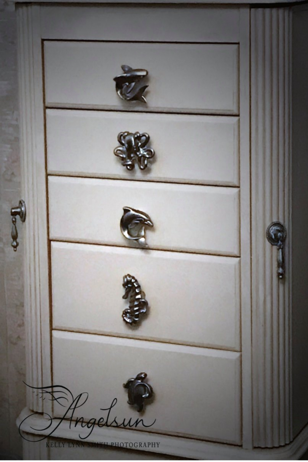 Octopus Drawer Pulls, Beach Decor, Coastal Drawer Pulls, Nautical
