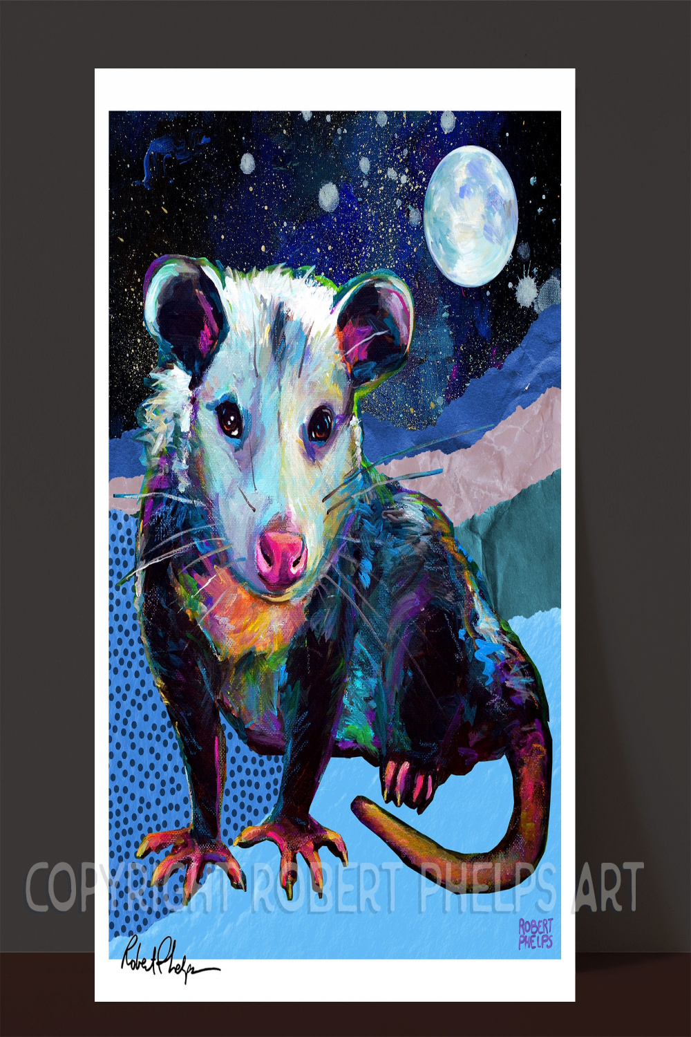 Opossum Art Print Colorful Possum Prints Unique Decor Wicca - Etsy