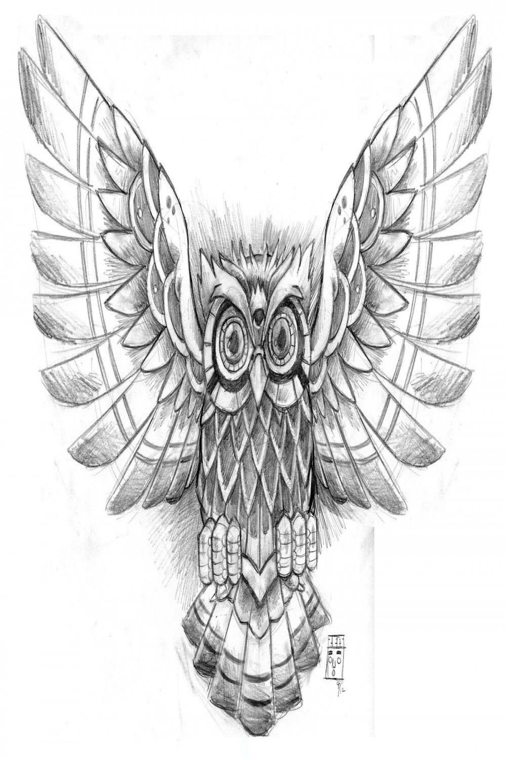 Owl Tattoo Designs - The Body is a Canvas  Owl tattoo drawings