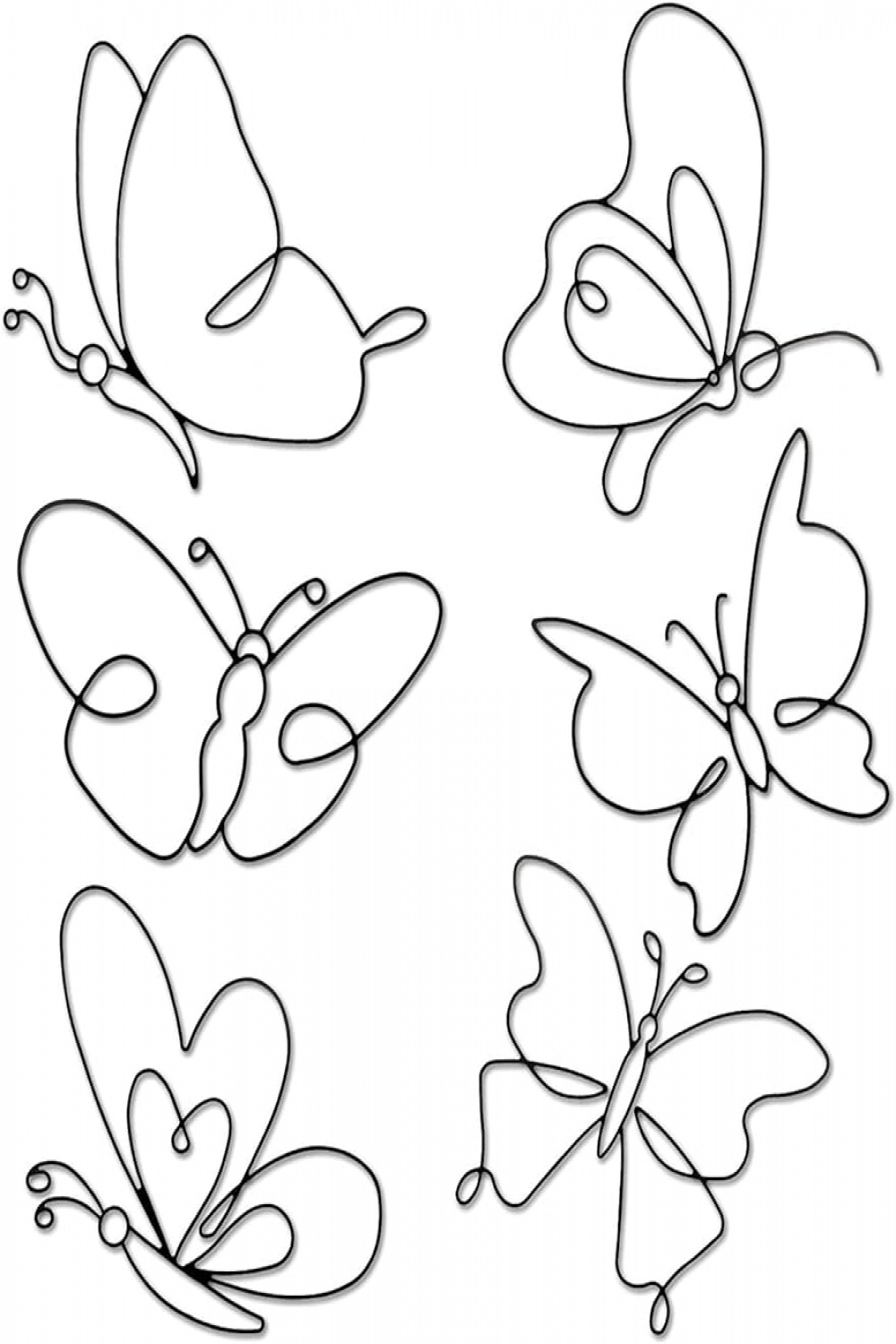 Pack of  Metal Butterfly Wall Decoration Butterfly Wall Art