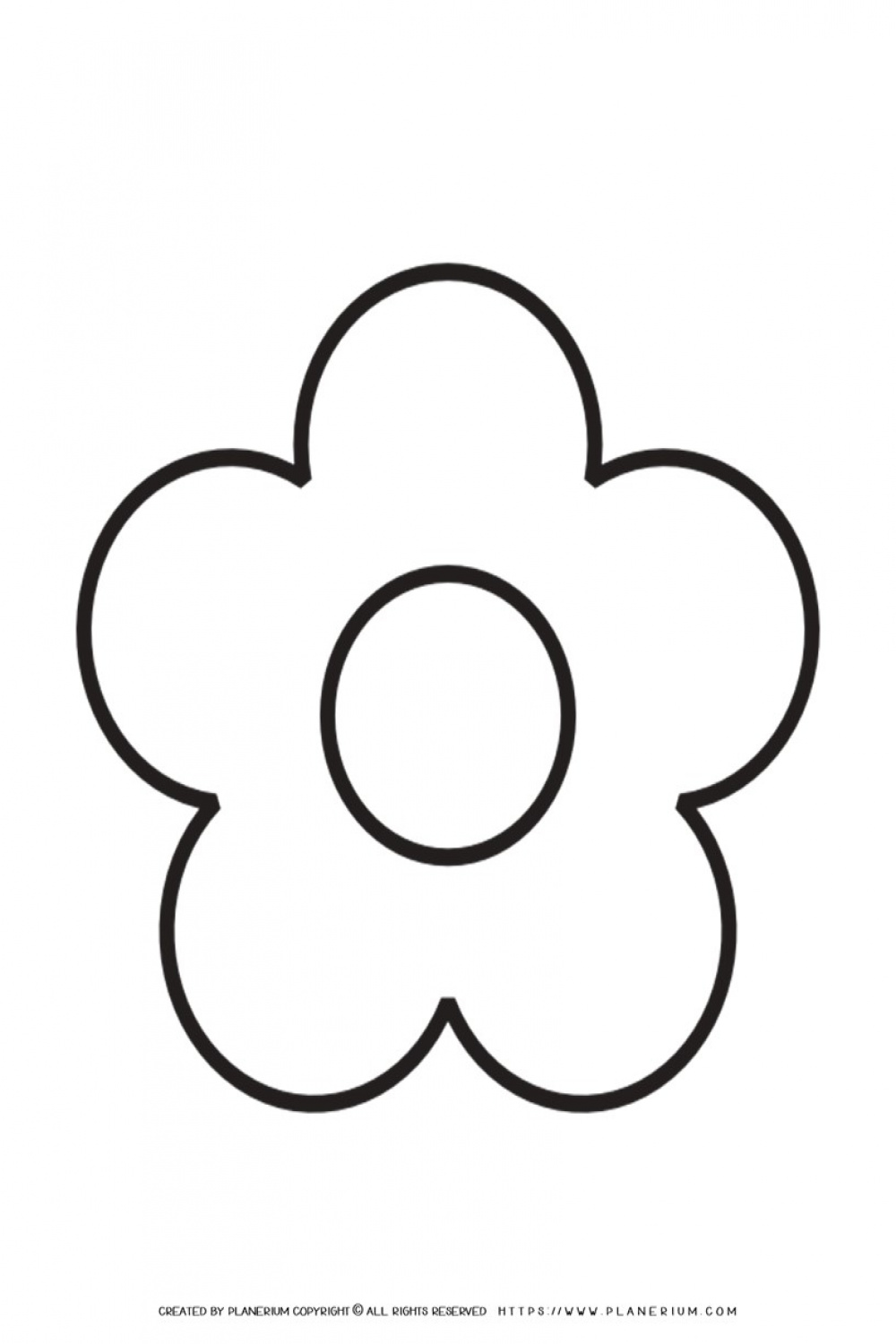 Petal Flower Template Printable  Planerium