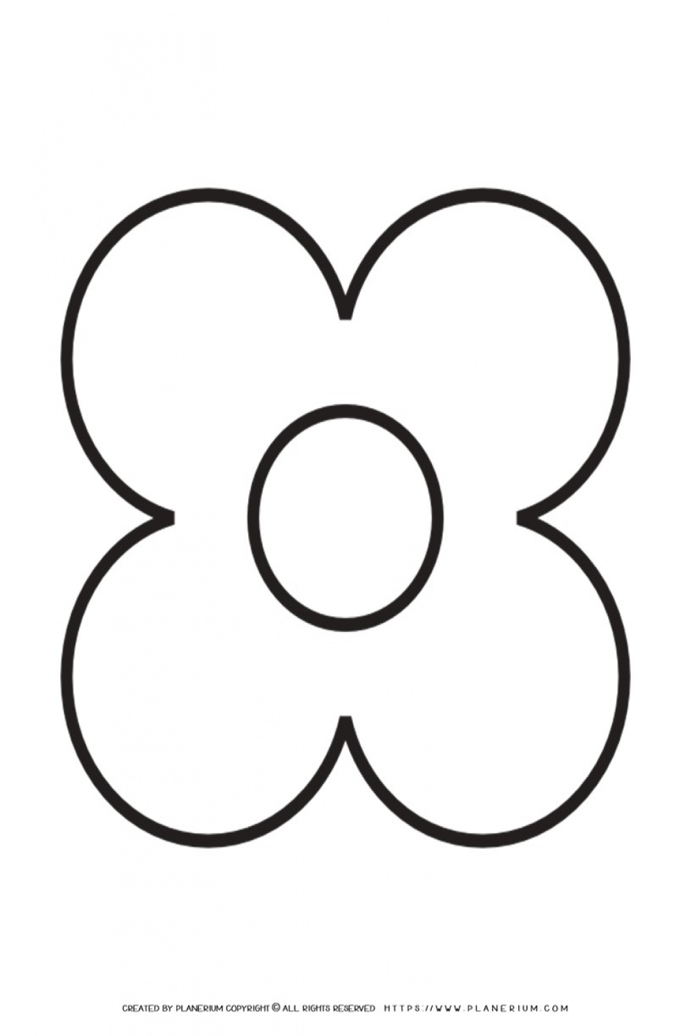 Petal Flower Template Printable  Planerium