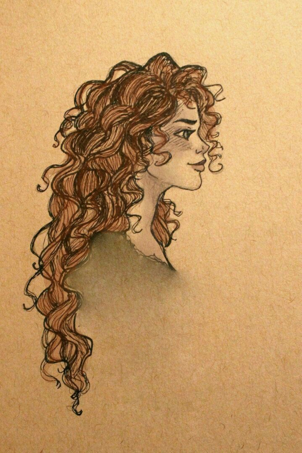 Pin by Mari 🤍 on Inspiración  Curly hair drawing, Drawings, Sketches