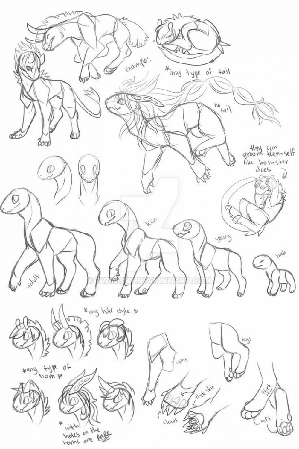 Pin by Milo on Art Resources in   Creature drawings, Creature