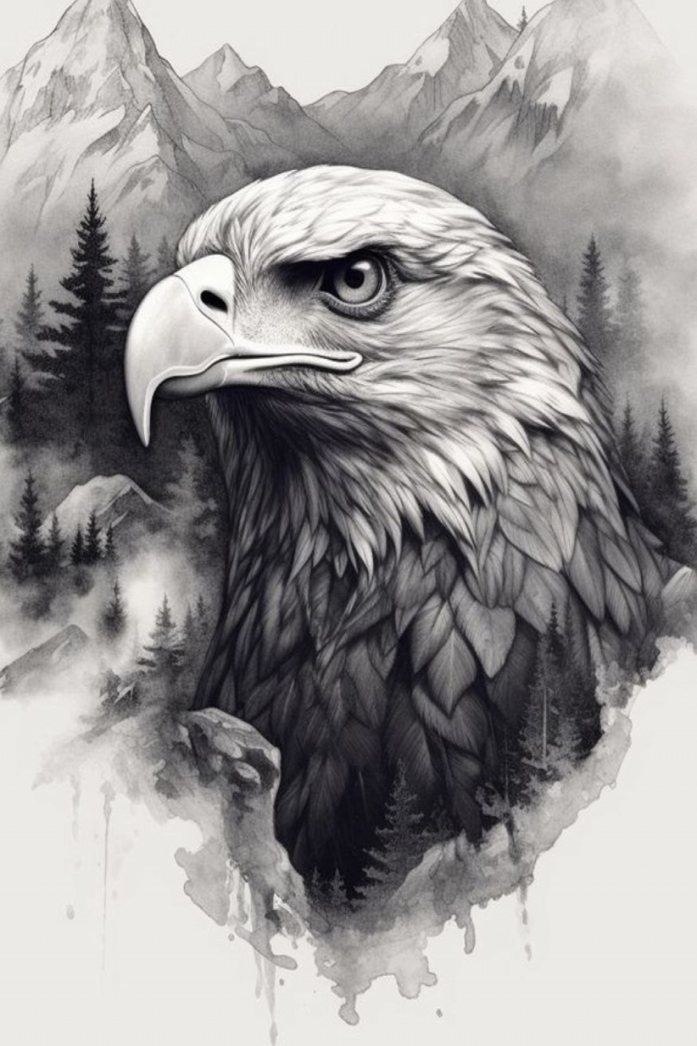 Pin by Rodolfo on Aguilas in   Black and white art drawing