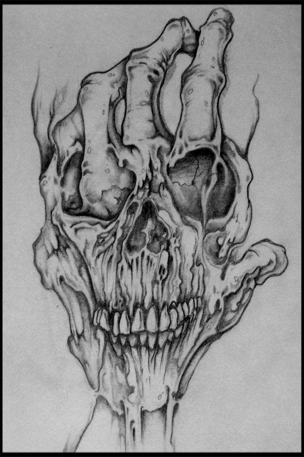 Pin by Skull Tastic on Skull-Tastic  Skulls drawing, Evil skull