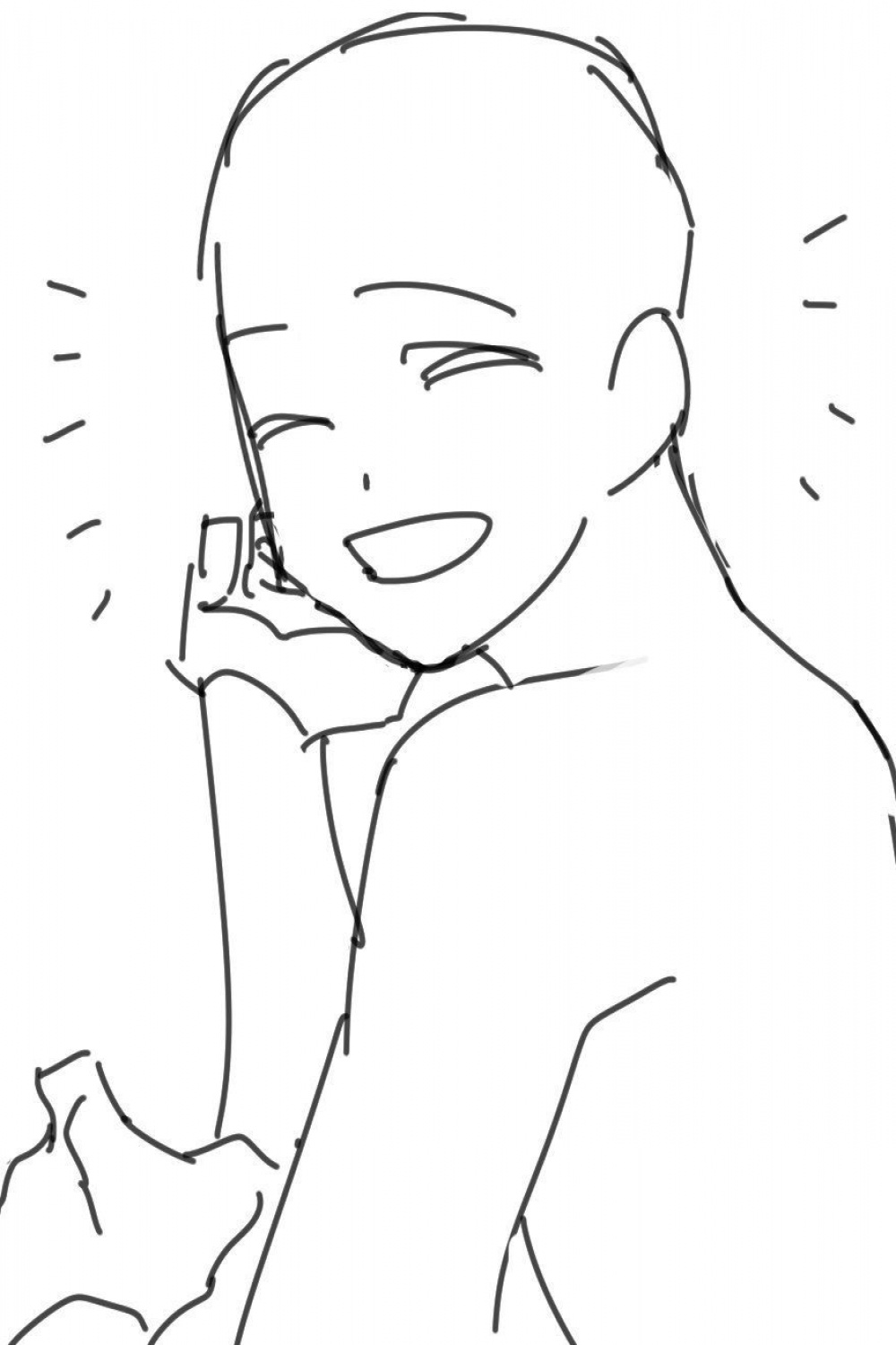 Pin by Sol san on Bocetos  Anime poses reference, Art reference