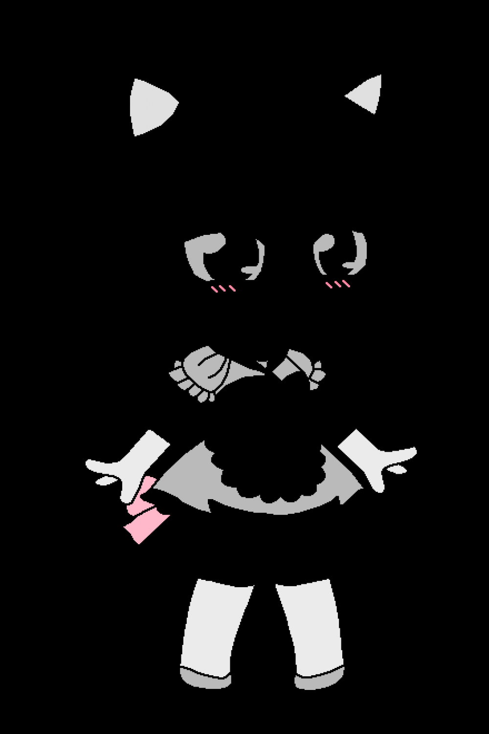 Pixilart - Gacha Cat Base  by SkysArt