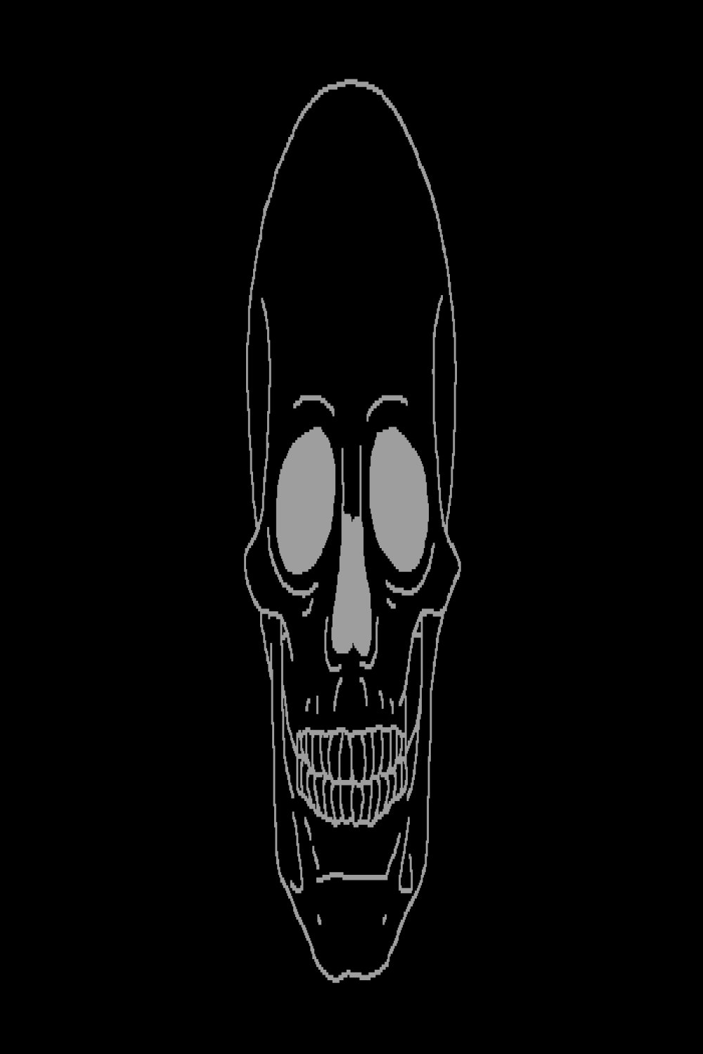 Pixilart - Sugar Skull Base (read disc