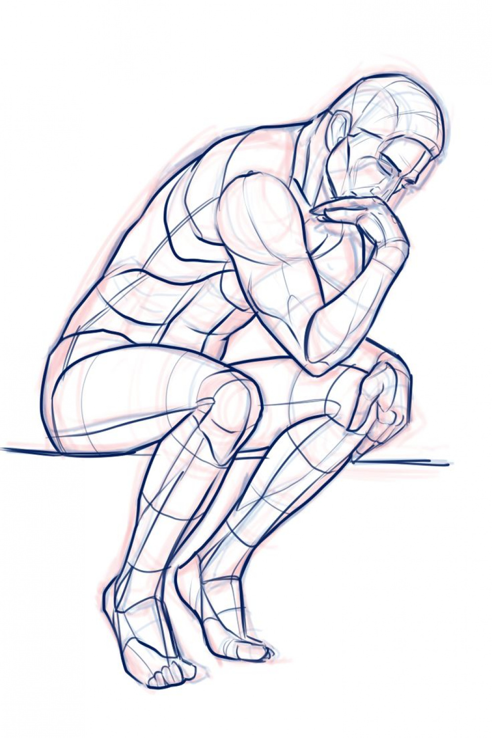Pose Reference  Rodin drawing, Human figure drawing, Sketches