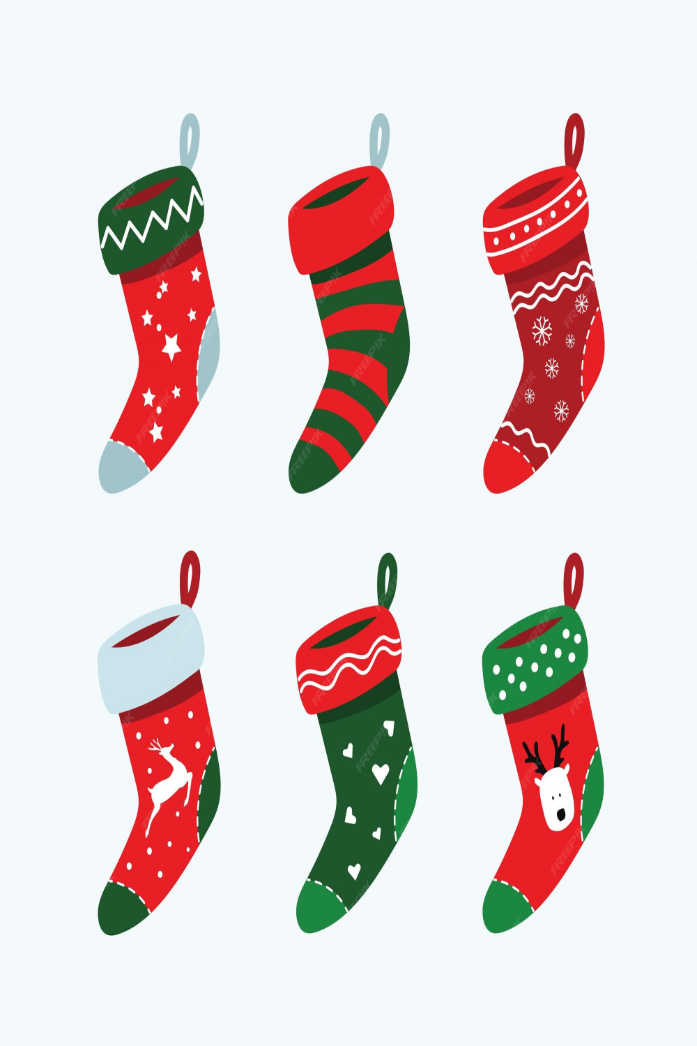 Premium Vector  Christmas socks drawing vector illustration