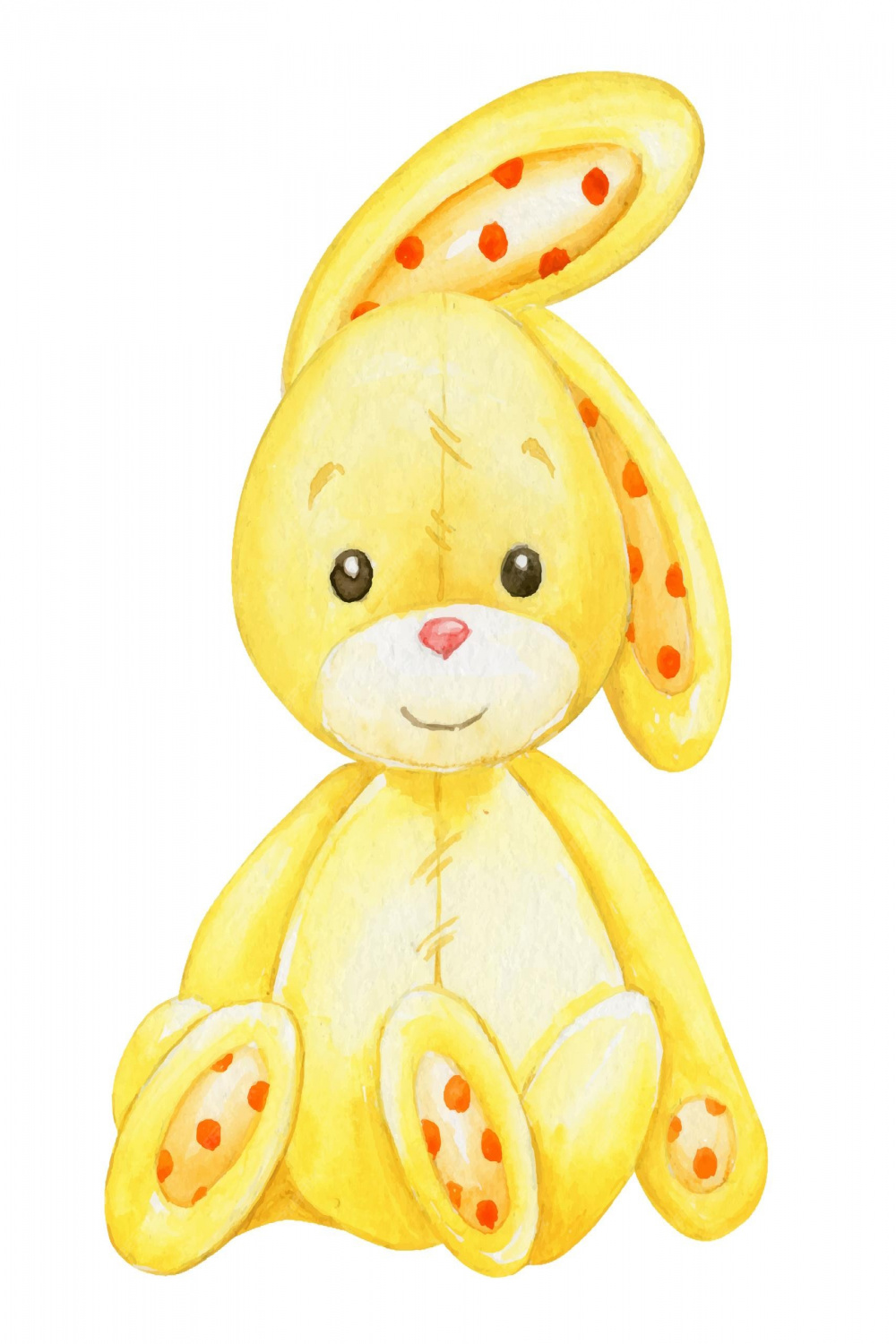 Premium Vector  Cute bunny yellow children