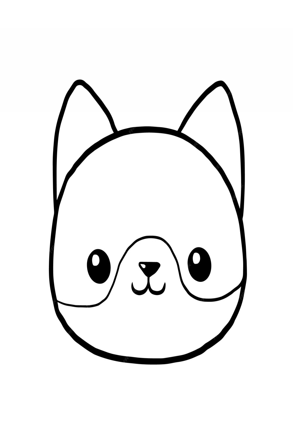 Premium Vector  Dog cartoon animal cute kawaii doodle doodle