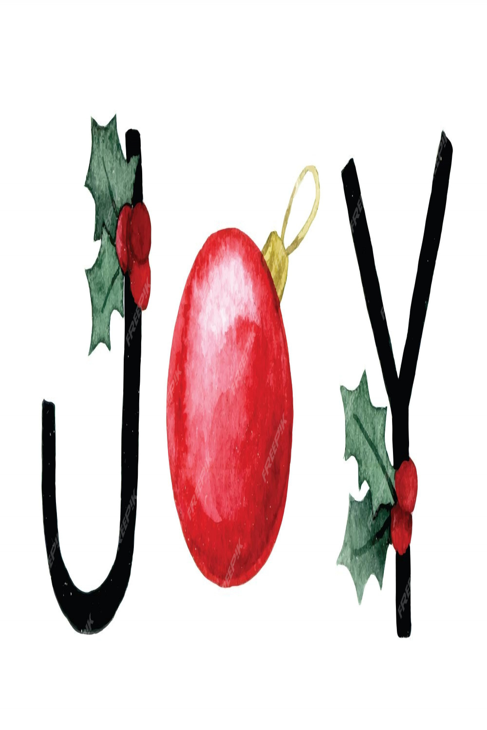 Premium Vector  Watercolor drawing christmas lettering, poster