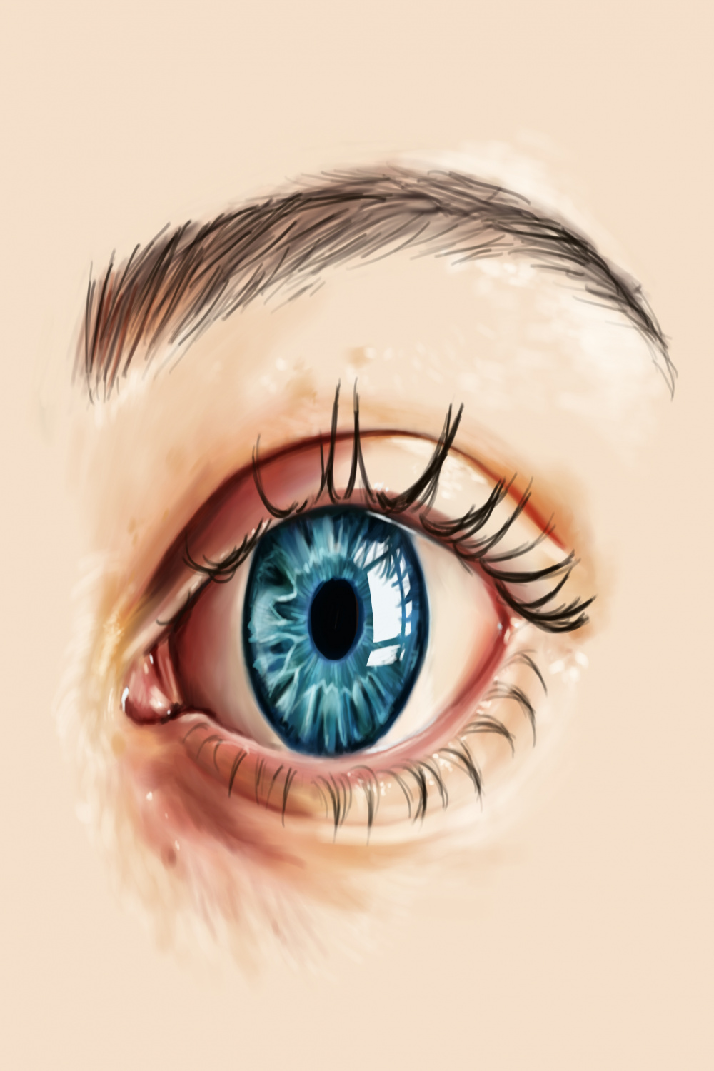 PROCREATE on iPad PRO - Drawing an EYE timelapse — Steemit