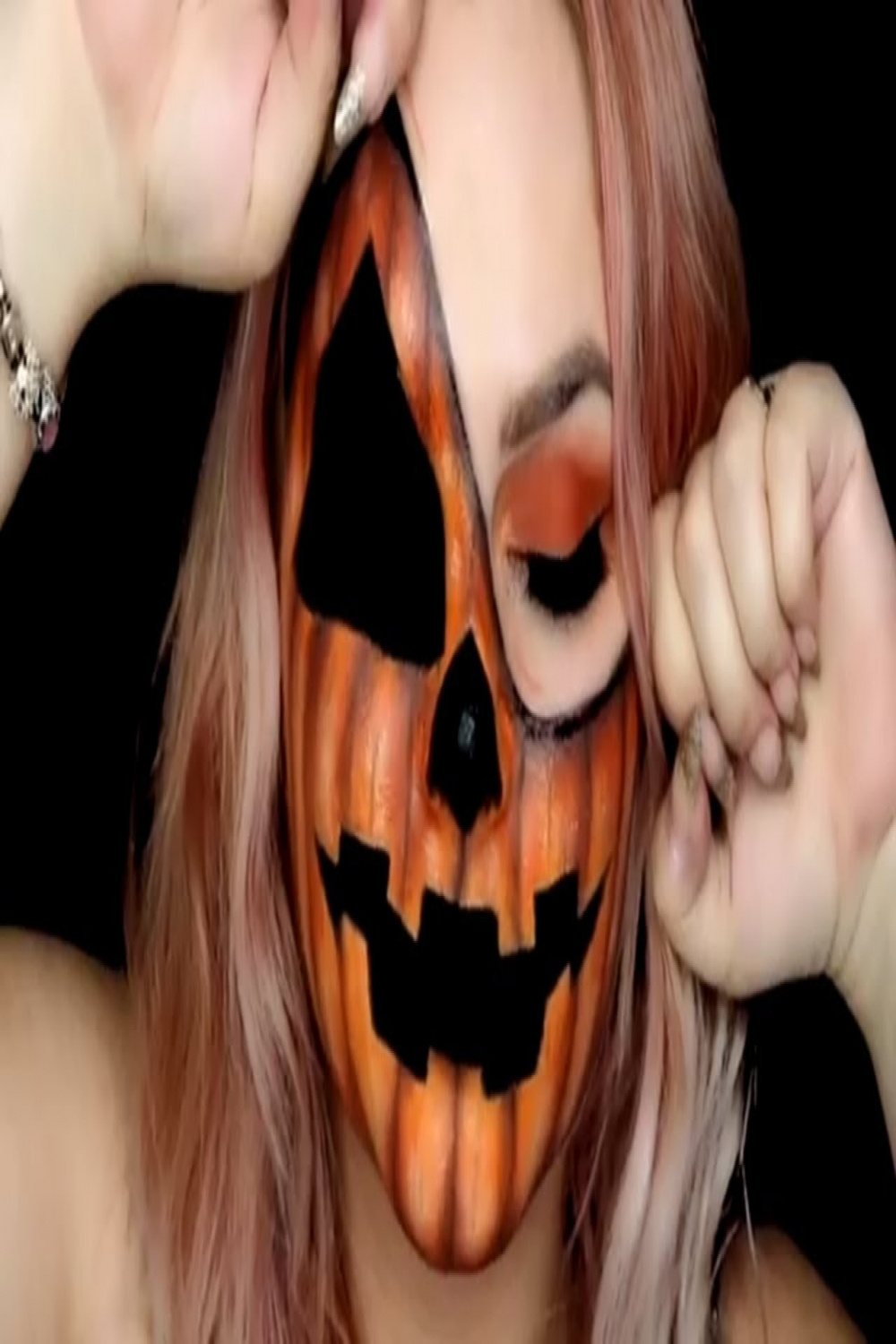 PUMPKIN HEAD  Easy Makeup Tutorial  Maryandpalettes  makeup for  halloween & ideas for costume