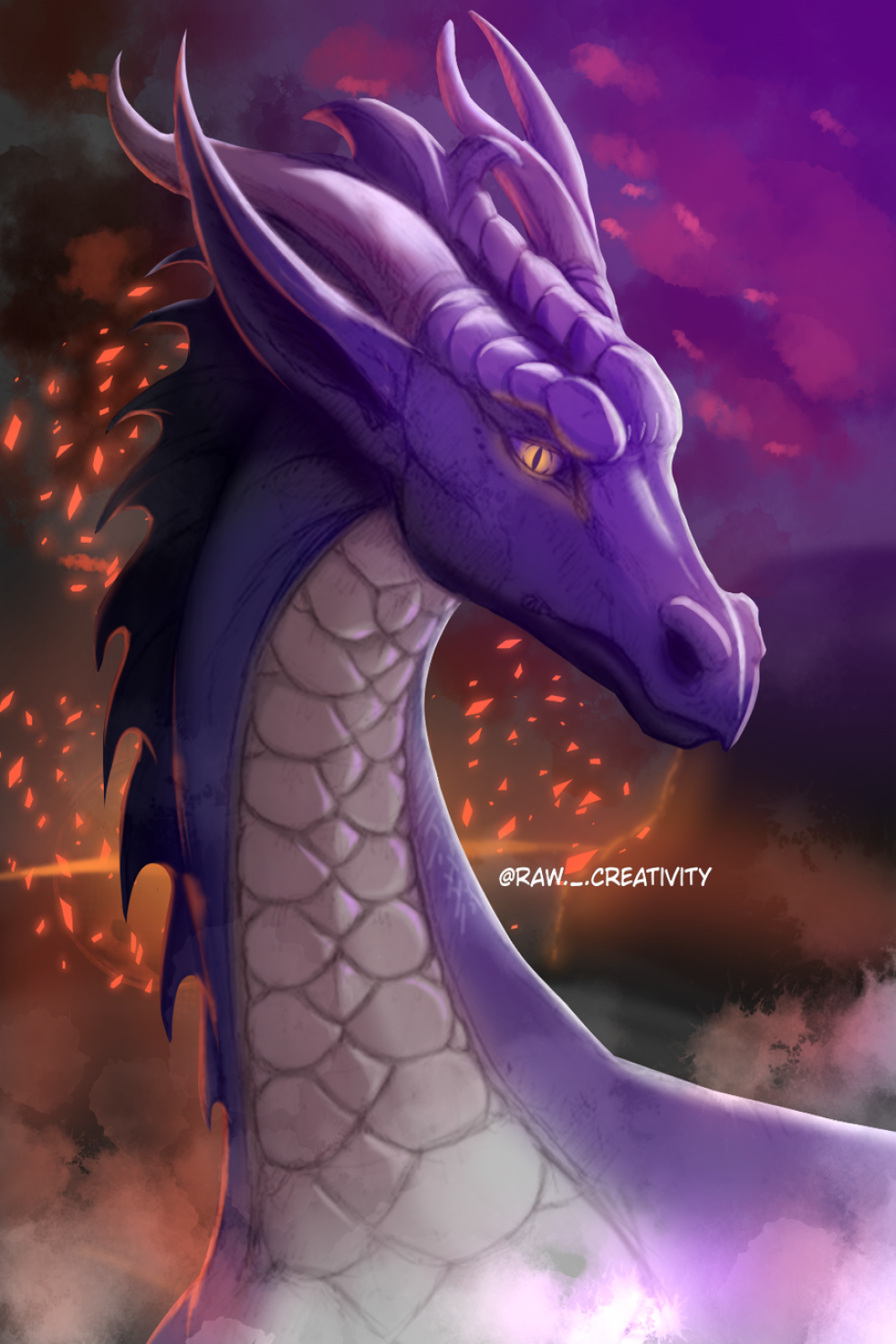 Purple Dragon RawCreativity - Illustrations ART street