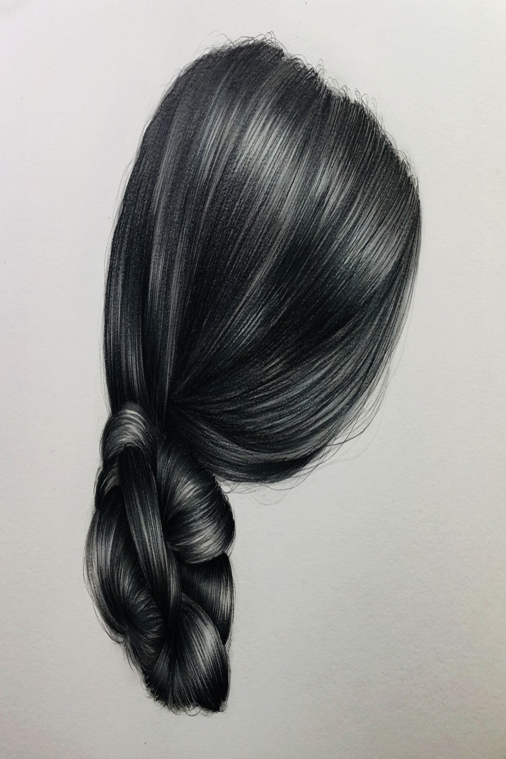 Realistic Hair Drawing