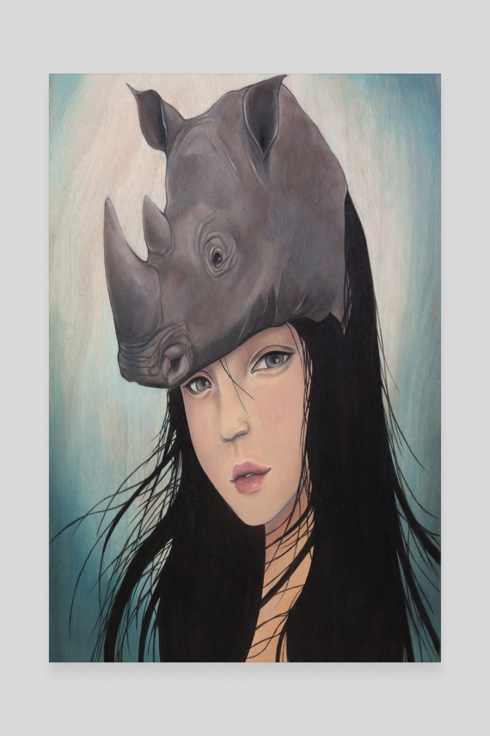 Rhino Girl, an art canvas by Josephine Kahng