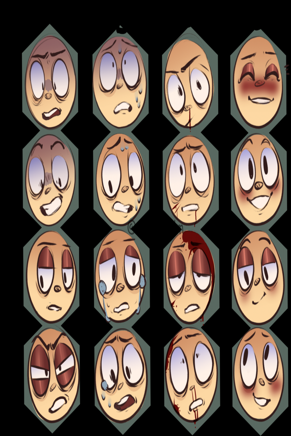 rosswelm: “I made an expression sheet!! Feel free to use but