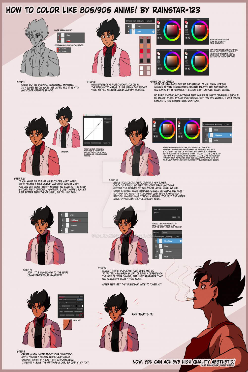 s Anime Coloring Tutorial by Rainstar- on DeviantArt