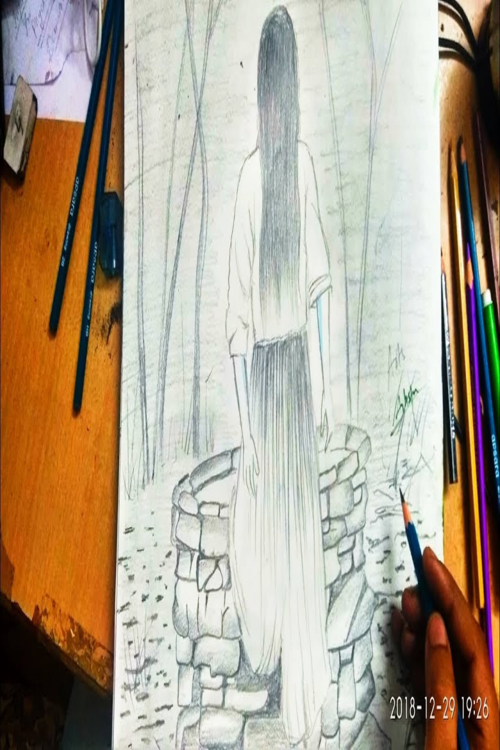 Samara Ghost Drawing I Ghost from the ring movie drawing