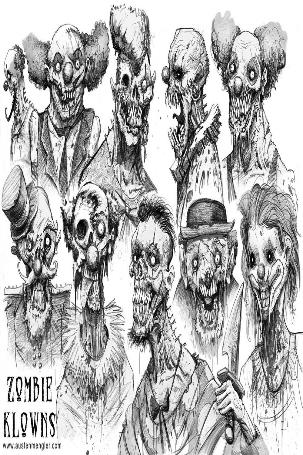 Scary Sketches — The Art of Austen Mengler
