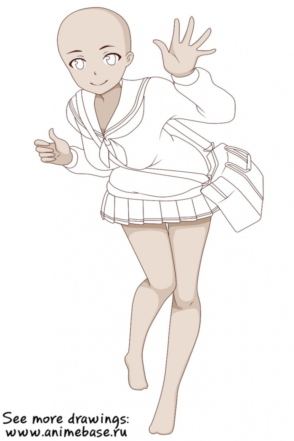 School uniform and bag - Anime Base