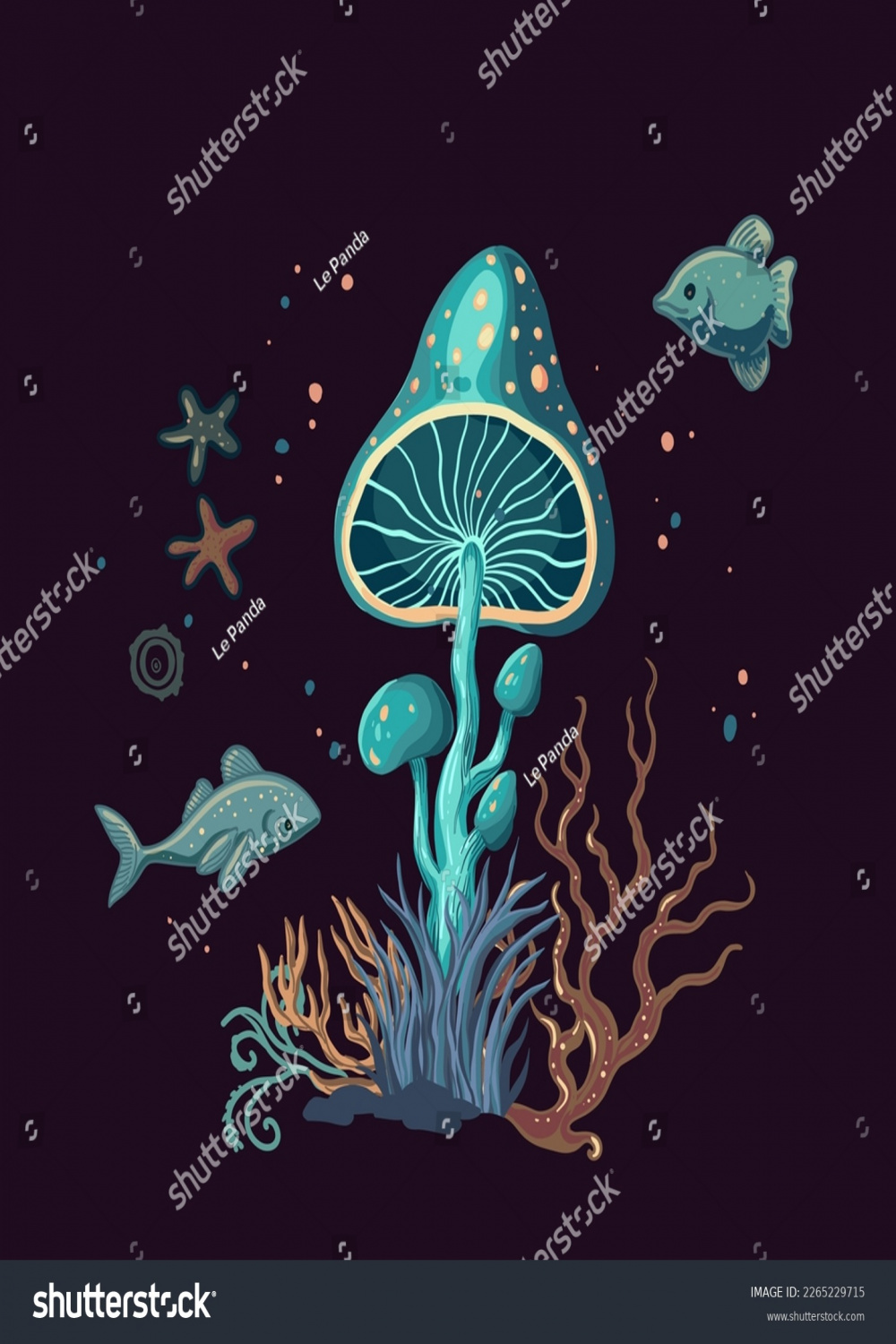 Sea Fungi: Over  Royalty-Free Licensable Stock Vectors & Vector