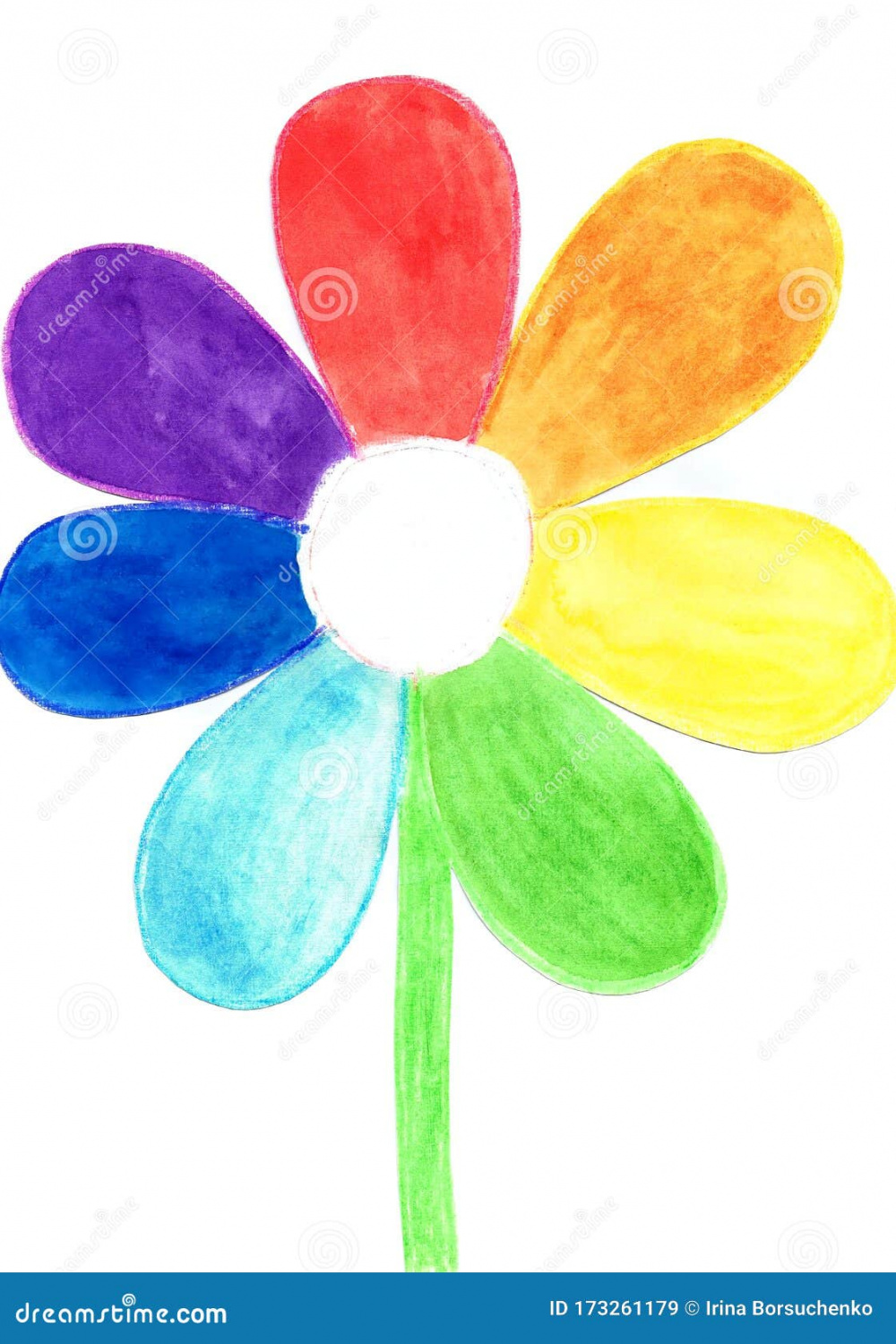 Seven Petal Flower Stock Illustrations –  Seven Petal Flower
