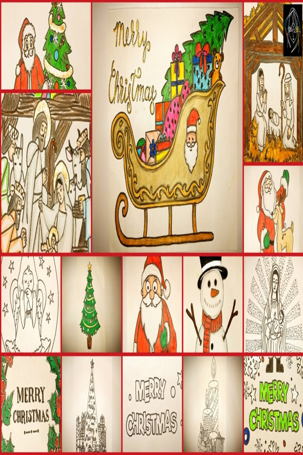 Simple Christmas Drawing Ideas For A Perfect Christmas Card/Merry Xmas  Drawings  CRAFTSWOMAN