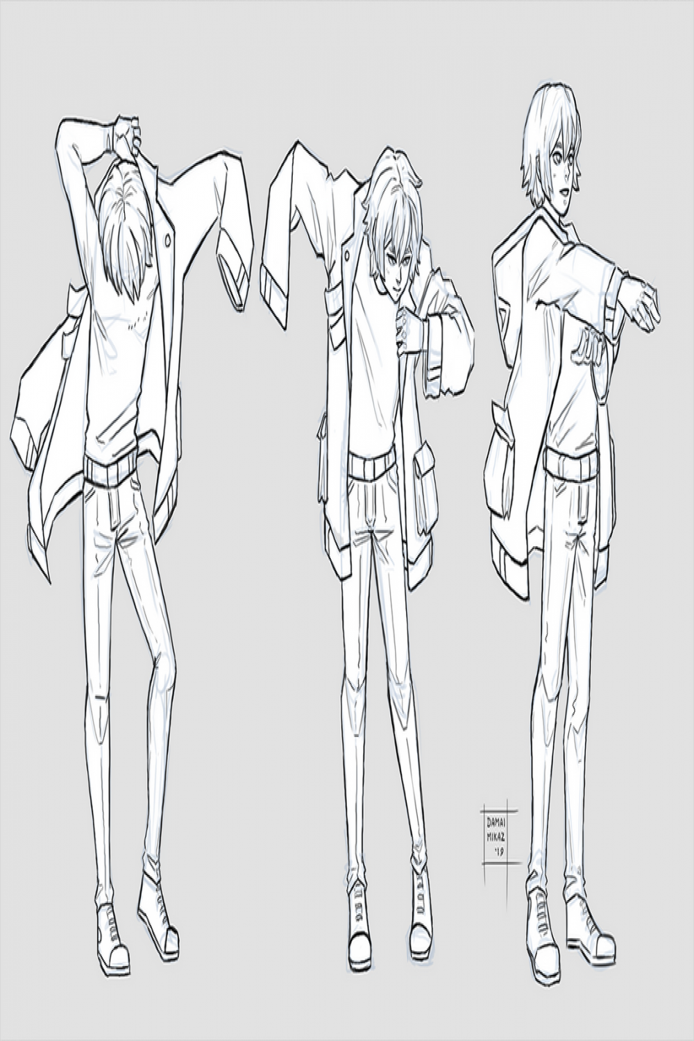 Sketchdump March  [Jacket] by DamaiMikaz on DeviantArt