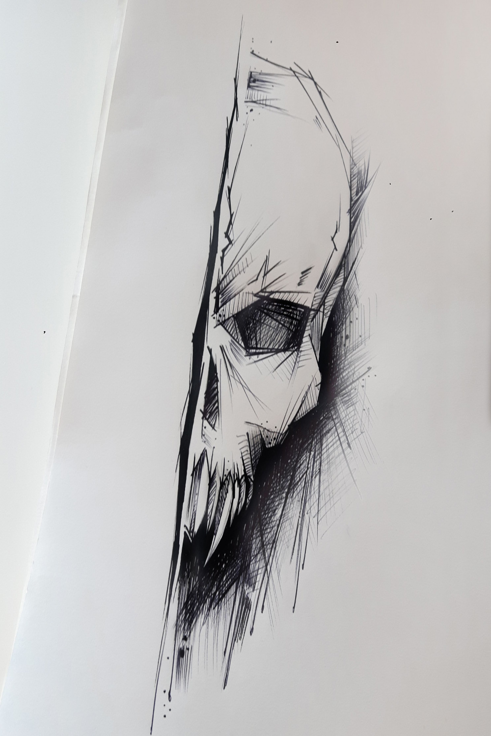 Skull tattoo design by rysaaTATTOO #tattoodesign #tattoo #design