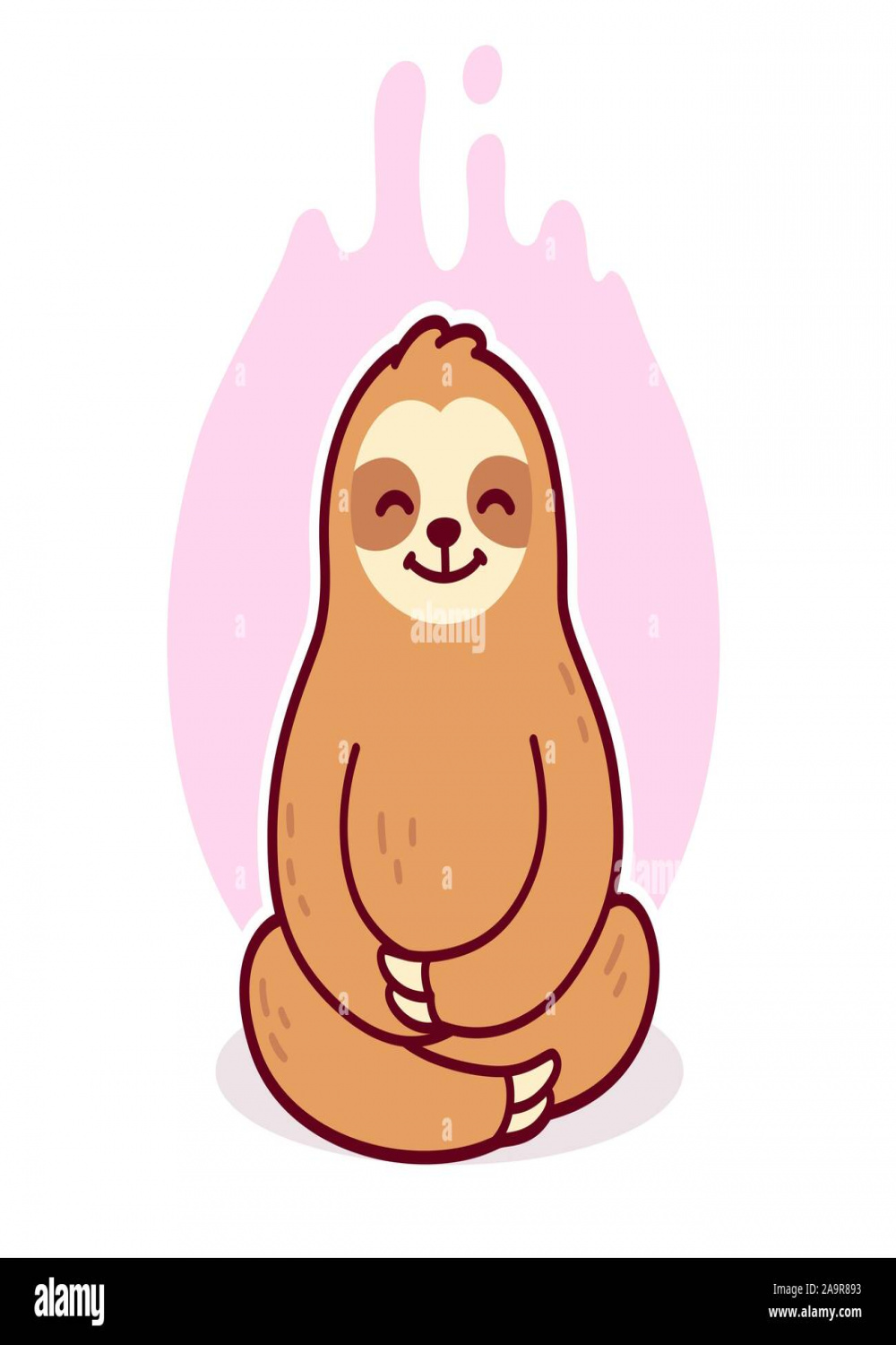 Sloth drawing Cut Out Stock Images & Pictures - Alamy