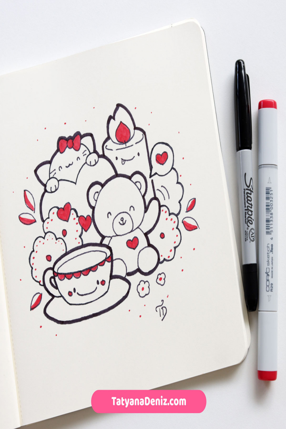Speed Art: Kawaii Doodle for Valentine