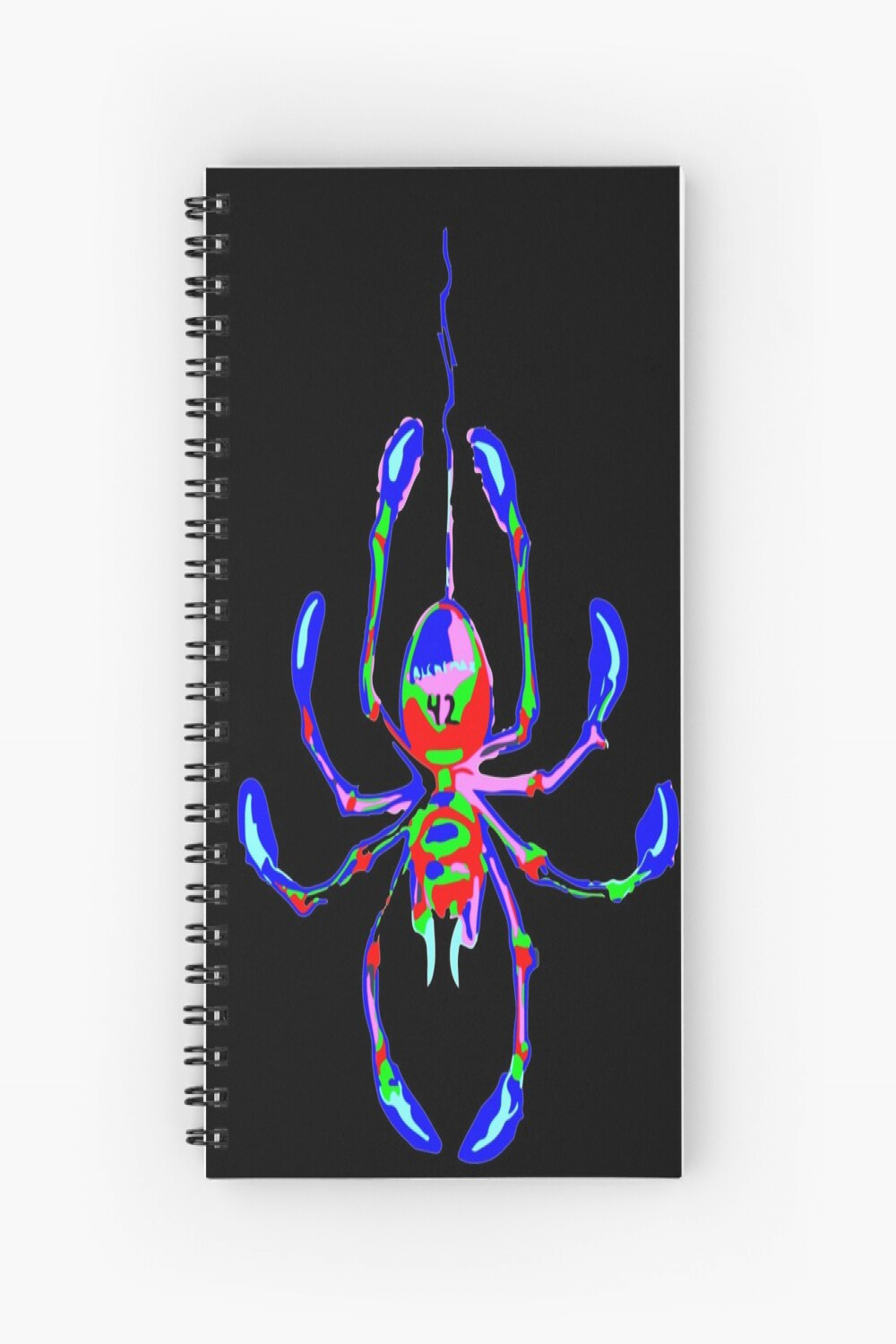 Spider Verse Glitching Spider   Spiral Notebook