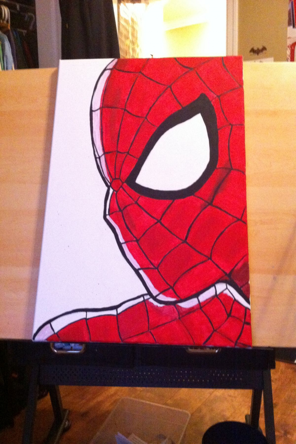 Spiderman painting, Art painting, Easy canvas painting