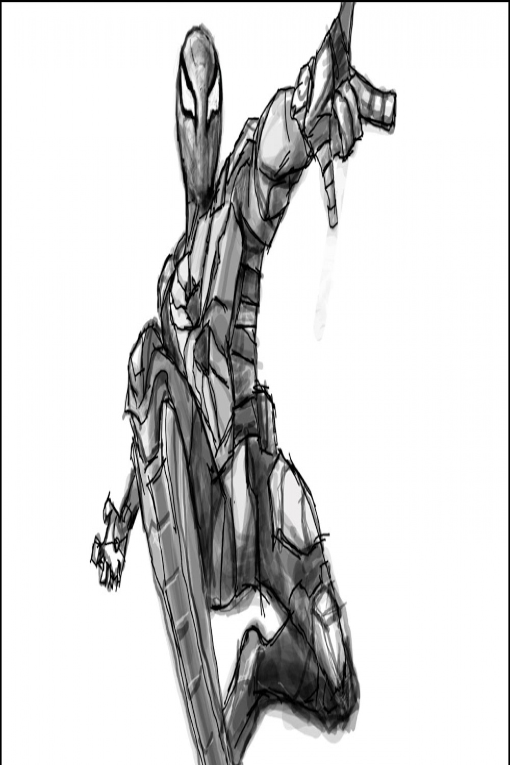 Spiderman Zero War Drawing Easy