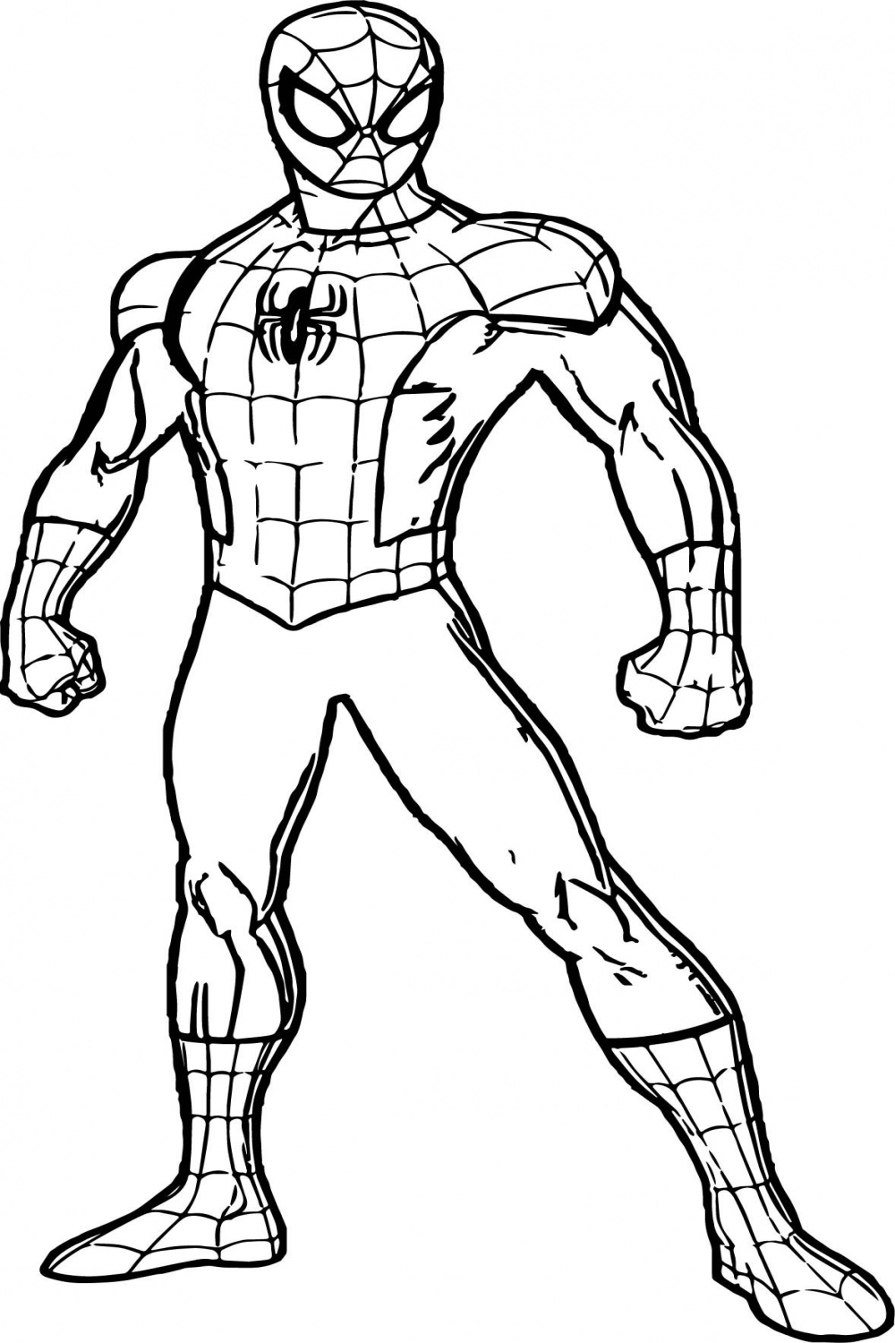 Spidey Spider Man Coloring Page - Wecoloringpage