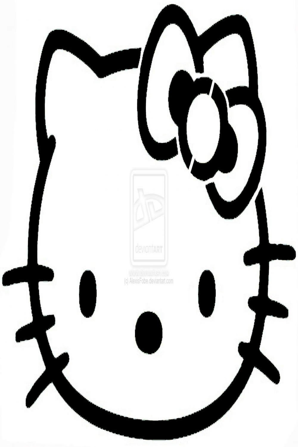Stencil  Hello kitty party, Hello kitty birthday, Hello kitty