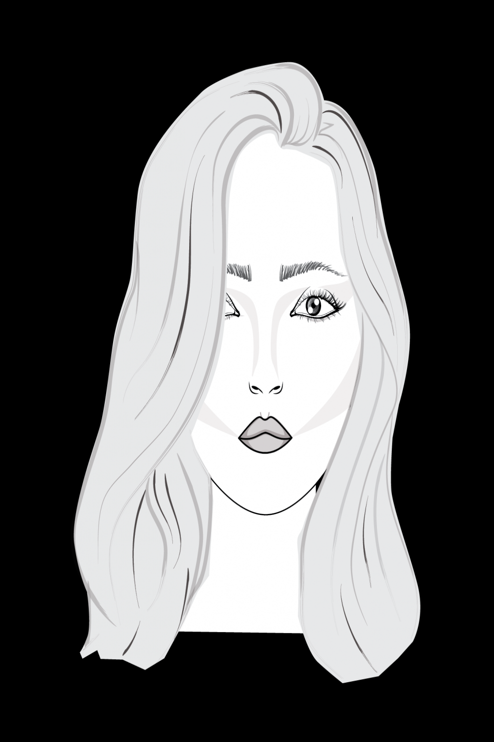 Step Tutorial: How to Draw Hair for Fashion Illustration — amiko