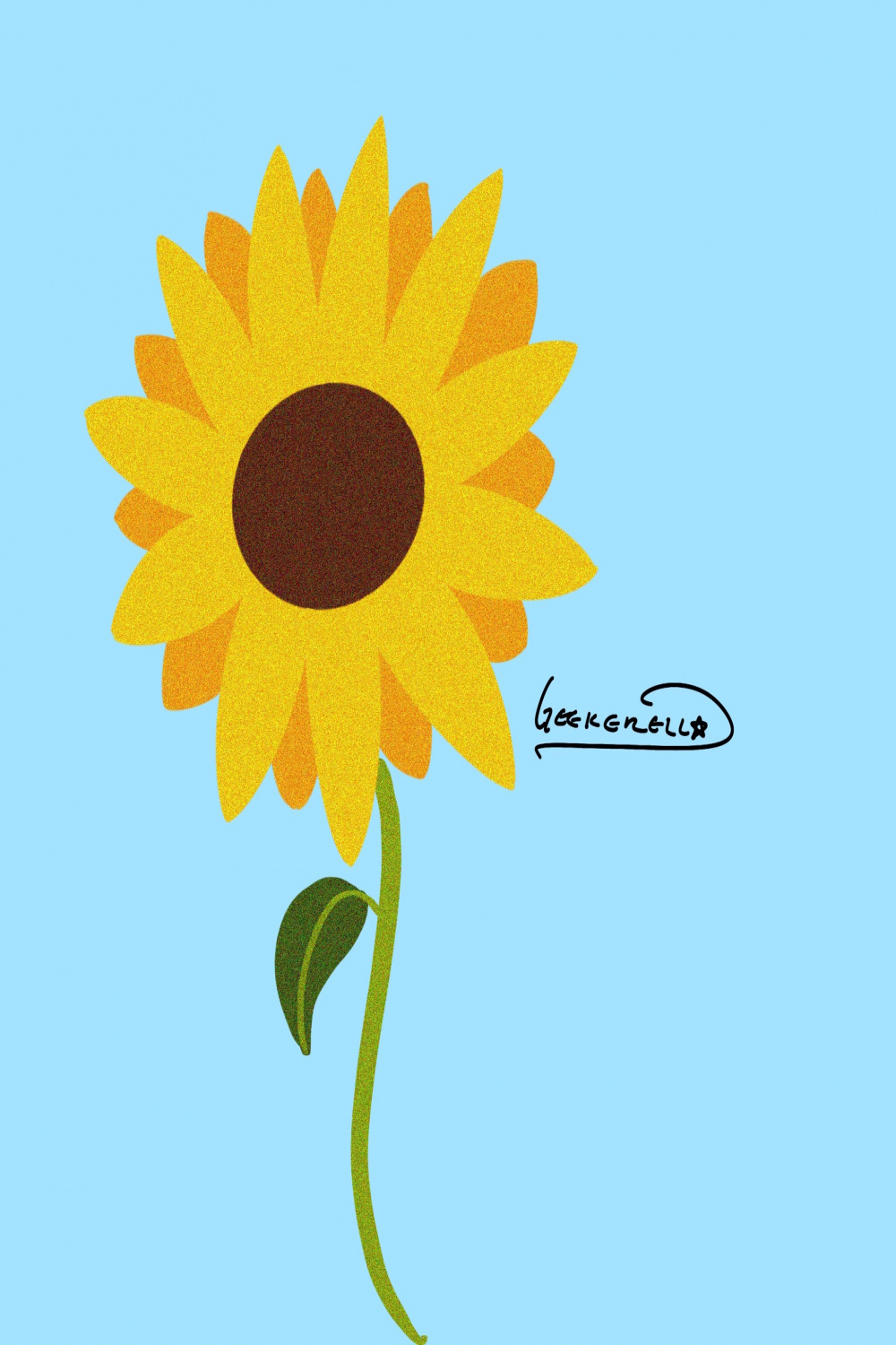 Sunflower drawing – Geekerella Undercover