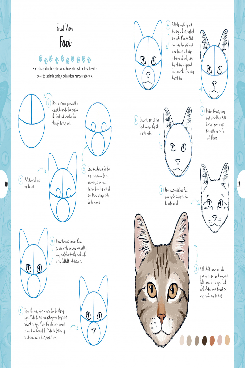 Ten-Step Drawing: Cats by Justine Lecouffe  Quarto At A Glance